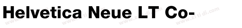 Helvetica Neue LT Co字体转换